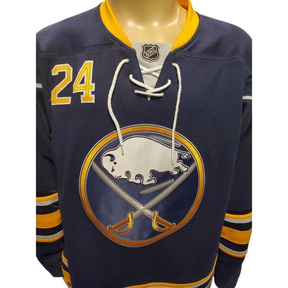 Reebok #24 Regehr Buffalo Sabres Navy NHL Hockey Jersey Size M/M